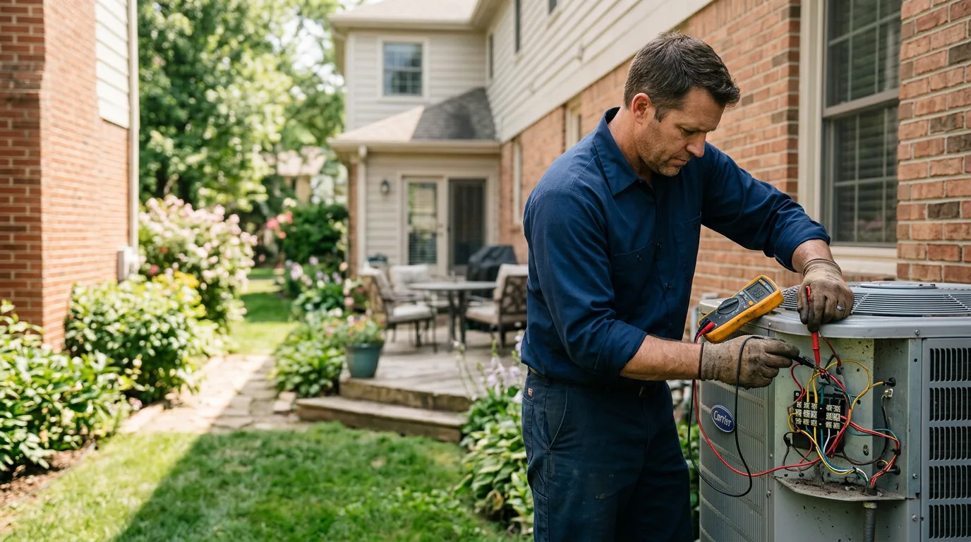 HVAC technician working near Asbury, WV